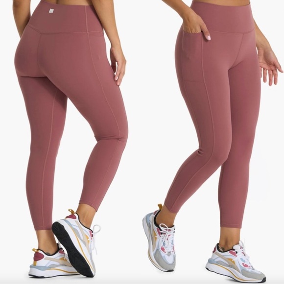 Vuori Pants - EUC Vuori Studio Pocket Rosewood Leggings M